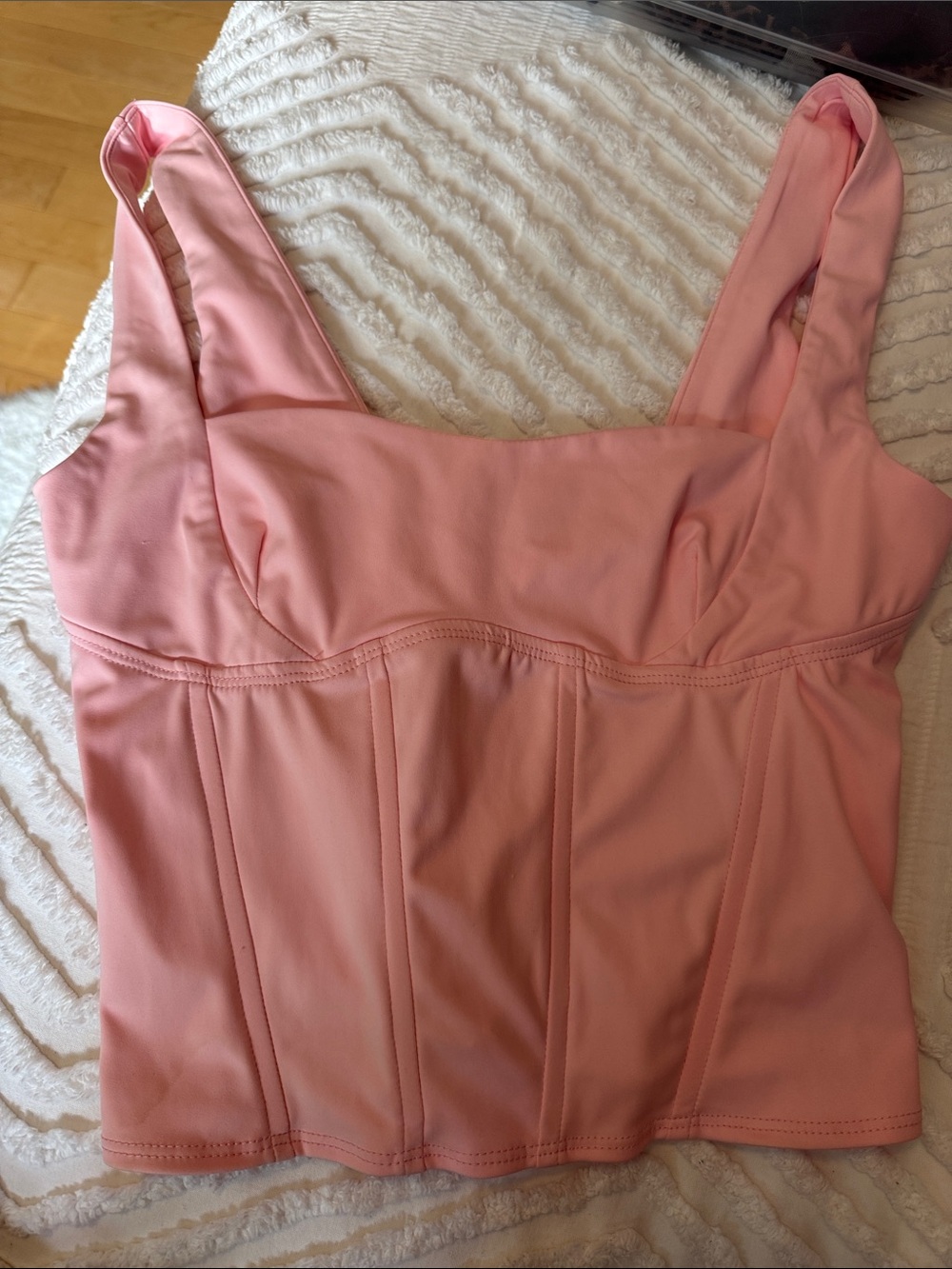 Edikted Pink Structured Tank Top